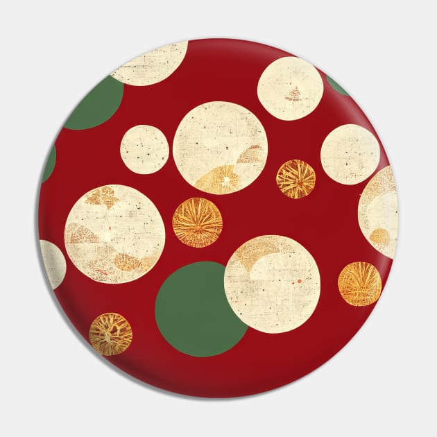 Vintage patchwork pattern with circles Pin by MorningPanda