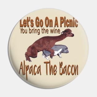 Alpaca The Bacon Pin