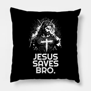 Jesus Saves Bro, Jesus Hero Pillow