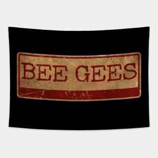 Aliska text red gold retro Bee Gees Tapestry