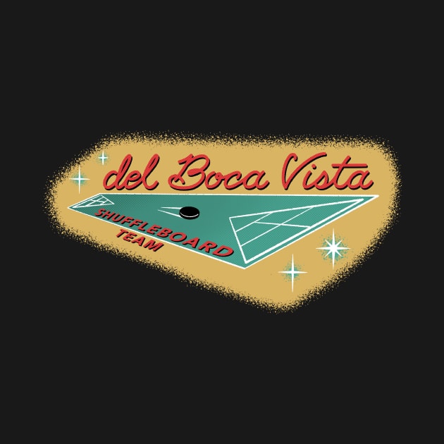 Del Boca Vista Shuffleboard Team by CKiefer_Draws