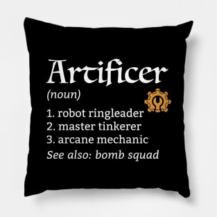 D&D Artificer Class Definition Pillow