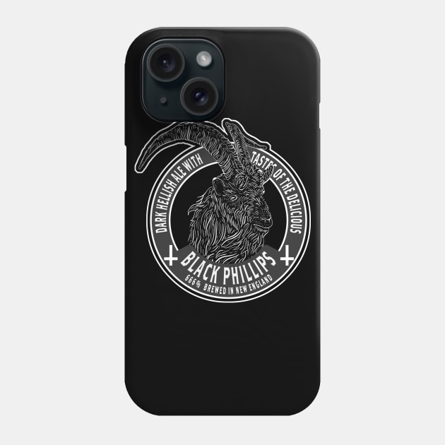 Black phillips dark ale Phone Case by wet_chicken_lip