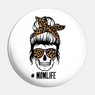 Mom Skull Pin