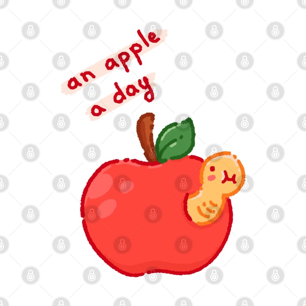 An apple a day by Tinyarts