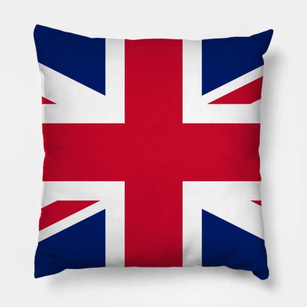 Flag of the United Kingdom - Union Jack Pillow by brigadeiro