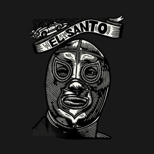 Feel-Ink Enmascarado Plata Mexican Wrestler Legend El Santo T-Shirt