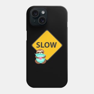 Sleeping Sloth Snuggling a Pillow Phone Case