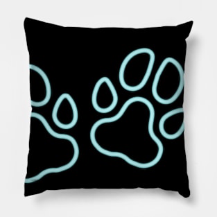 80's Gift 80s Retro Neon Sign Pet Paw Pillow