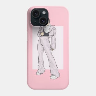 Girl in light color Rain Collection Phone Case