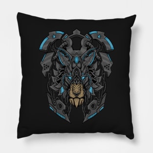 mecha lion Pillow