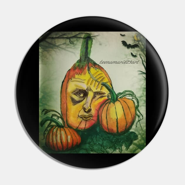Pumpkin Pin by teenamarie23art