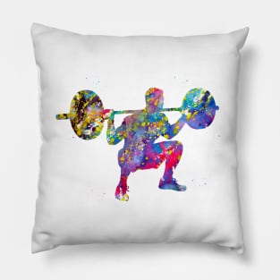 Male deadlift pick Pillow