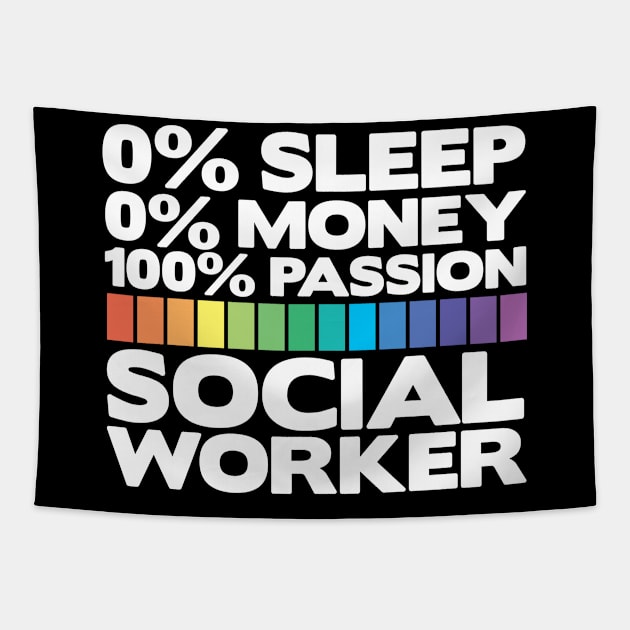 Social Work Student Social Worker Tapestry by TheBestHumorApparel