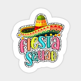 Let's Fiesta, Cinco de Mayo, Mexican, Fiesta Dalmatian Dots, Fiesta Squad Magnet