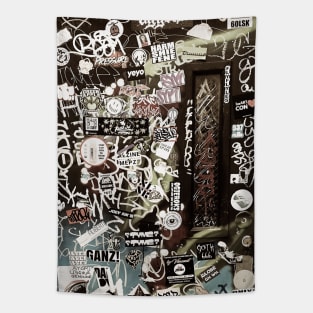 Urban Design Street Tags Graffiti Tapestry