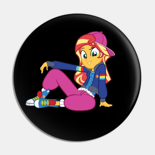 Sunset Shimmer Being Cool Pin by Wissle
