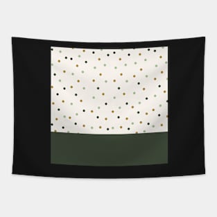 green Minimal dots pattern Tapestry