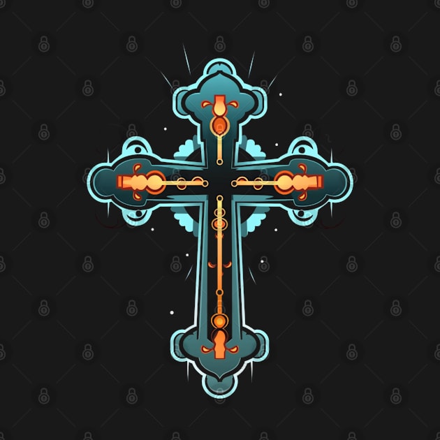 Christian Cross, abstract cross by ChristianLifeApparel