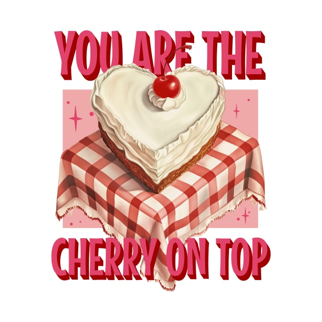 "You Are The Cherry on Top" Vintage Heart Cake Tee by YUED