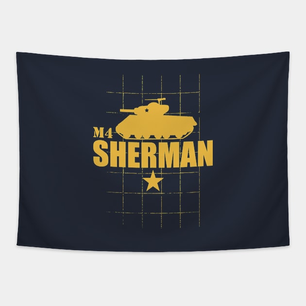 M4 Sherman Tank Tapestry by TCP