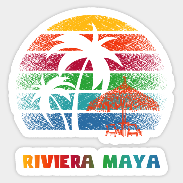 helpen Narabar ontvangen Riviera Maya - Riviera Maya - Sticker | TeePublic