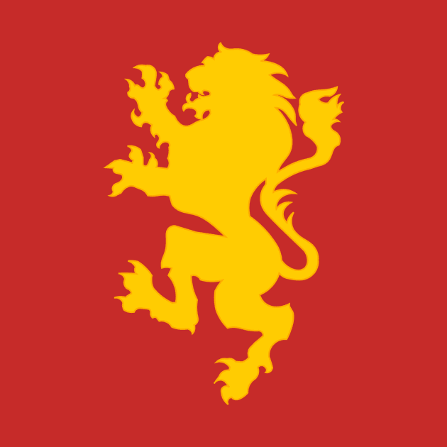 Narnia Flag (Lion Only) by C E Richards