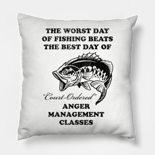 The Worst Day Of Fishing Pillow