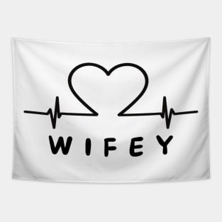 Personalized Wifey, Wedding Gift, Gift for Bride Tapestry