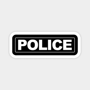 Police Front Back Police Law Enforcet Magnet