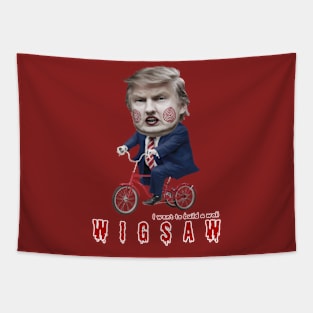 Trump Funny Parody of the Jigsaw - Wigsaw Tapestry