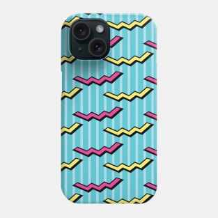 Seamless colorful zigzag pattern Phone Case