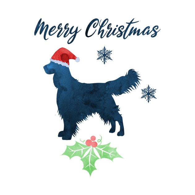 Christmas English Springer Spaniel Art by TheJollyMarten