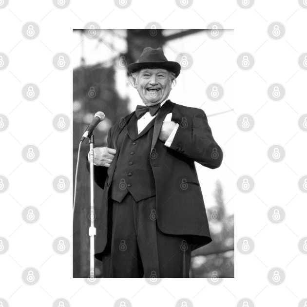 Red Skelton BW Photograph by Concert Photos