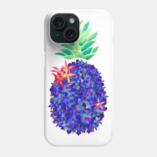 Floral Cobalt Pineapple Phone Case