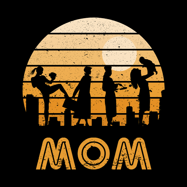 Retro Sunset Mom by rojakdesigns