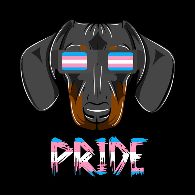 Dachshunds Transgender Flag Lgbt by MarrinerAlex