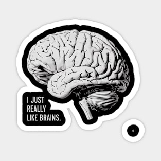 I Just Really Like Brains Neuroscience Gift Magnet