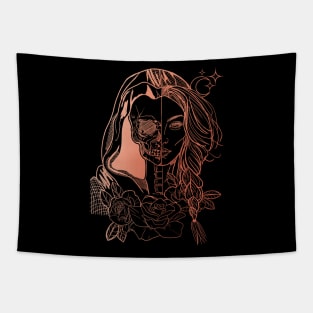 Feyre Rose Gold Tapestry