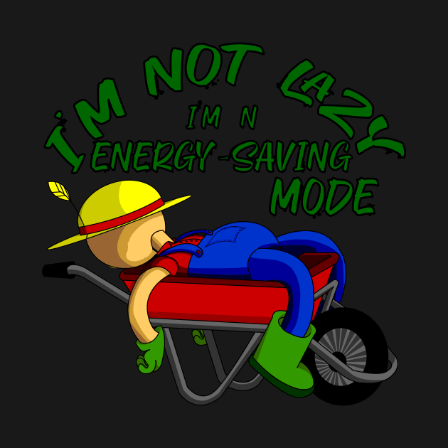 I'm not lazy, I'm in energy saving mode by plantart