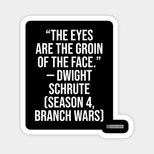 the office funny quote Magnet