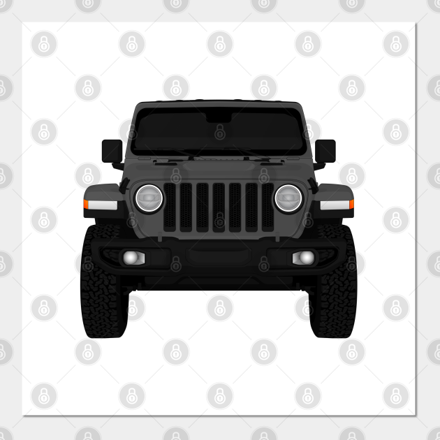 WRANGLER DARK-GREY - Jeep Wrangler - Posters and Art Prints | TeePublic