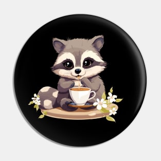 Even Raccoons Love Camomile Tea Pin