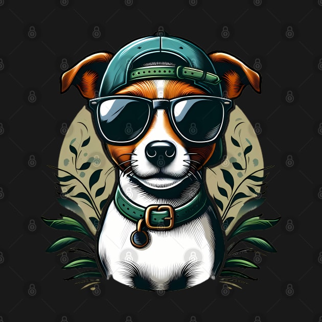 Funny Jack Russell Terrier with Sunglasses by CreativeSparkzz