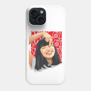 Smiling Girl Vector Phone Case