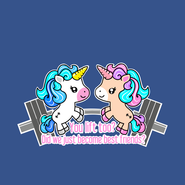 Unicorn fitness friends by TimAddisonArt