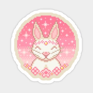 Bunny Pixel Art - Blue Version Magnet