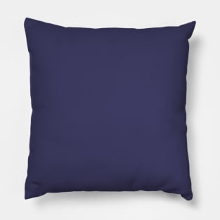 Solid Egg Plant Dark Blue Monochrome Minimal Design Pillow