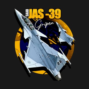 JAS39 Gripen Swedish Air Force Fighterjet T-Shirt