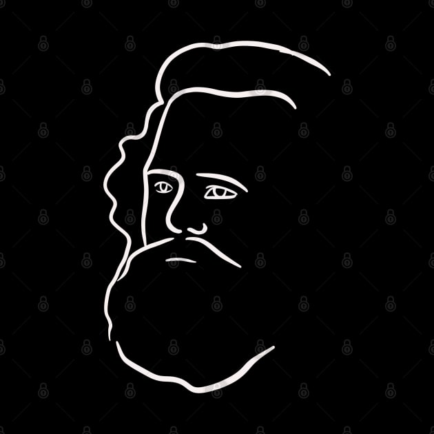 Karl Marx Minimal Portrait by isstgeschichte